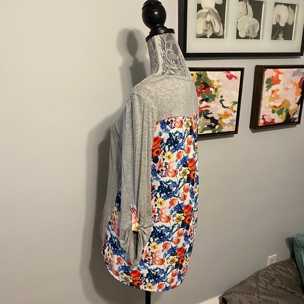 Stitch Fix mixed media top
